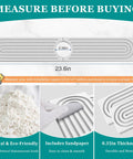 Nobody Likes A Wet Counter So Upgrade Your Wash Station With This Slick Diatomite Stone Faucet Mat That Instantly Soaks Up Water 23.6x4 inches.
