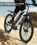 Beast Of An All Terrain Electric Bike For Adults With 500W Peak Motor 20 MPH Top Speed Up To 40 Mile Range Removable Battery 24 Inch Wheels