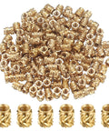 150 Pieces M3 Knurled Threaded Inserts For 3D Printing Heat Set Brass Nuts For Embedding In Plastic Shells Durable No Fuss Install High Temp Rust Resistant