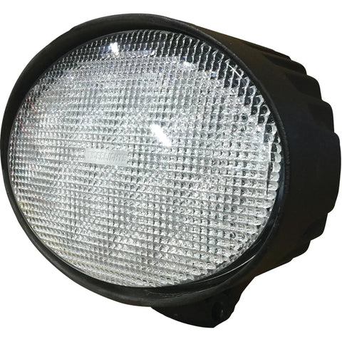 TL5680 12V LED Tractor And Combine Light Flood Beam Beefy 5200 Lumens 65W with heavy duty aluminum housing detail view