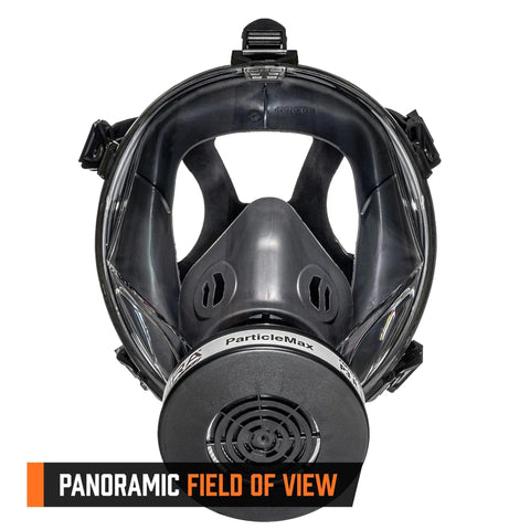 Industrial Grade Full Face Gas Mask With 40mm NATO Filter Compatibility And Advanced Valve Design, front view