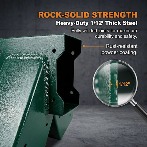 Heavy Duty A Frame Swing Set Bracket Kit 2 Piece Wood Swing Hardware For Outdoor Playsets Built To Last With Rust Resistant Finish Sturdy Steel Mounting Brackets Easy Install Includes Full Assembly Hardware For Backyard Fun