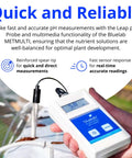Person using Multimedia PH Meter For Hydroponics And Soil, Digital Handheld Tester with Pro Grade Lab Quality Probe in outdoor setup