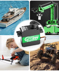 High Torque Coreless Servo With Metal Gear And Stainless Steel Gears 35Kg Torque Fast Steering for RC boats, arms, cars, and helicopters