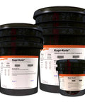 Front view of Kopr Kote Oilfield Grade Tool Joint And Drill Collar Premium Grease buckets with labels visible, 1 Gal size shown.