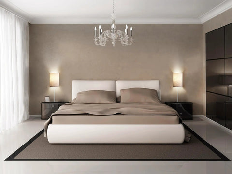 Set Of Two Wall Sconces With Plug In Power, 3 Way Dimmable Lighting In 2700K 4000K And 5000K, Classic Fabric Linen Lamp Shades, bedroom view