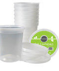 32 Oz Deli Style Food Storage Containers With Lids Pack Of 24 For Grab And Go Takeout And Meal Prep Leak Proof Freezer Safe