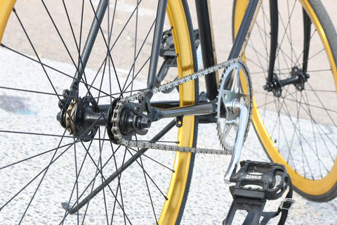 1 Speed Bicycle Chain 122 Links Beefy Forged Steel For Easy Install And Clean Smooth Lubrication Precise Fit For Road Hybrid And Mountain Bikes