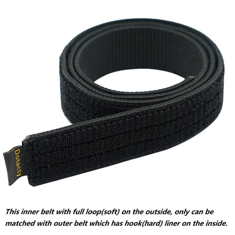 1.5 Inch Inner Belt With Loop Liner For Duty, Battle, And Gun Belts, EDC Ready Work Underbelt, Buckleless, Metal Free, Scratch Resistant, Fully Adjustable, Low Profile Comfort For Daily Carry