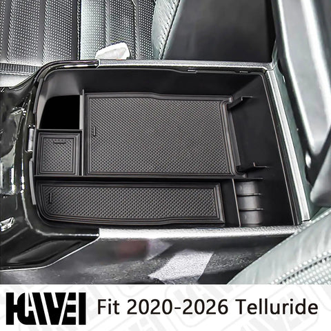 All In One Center Console Organizer For Kia Telluride 2020 To 2026 installed in vehicle console
