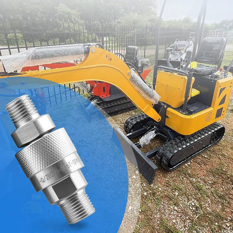 Heavy Duty Hydraulic Quick Disconnect Coupler Female Thread Pipe Fitting Stainless Steel No Leaks Guaranteed Fast Install Plug And Play Style Built Plunger Keeps Debris Out For Smooth Operation And Low Maintenance On Your Industrial Rig on mini excavator
