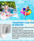 Universal Above Ground Pool Skimmer Kit With Accessories For Standard 6 Inch Wall Openings Replaces SP1090 SP1091ES SP1095ES