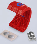 BiX Pipe Cutter For 3/4 Inch To 2 Inch Pipes With 3/32 Inch Wall Thickness, showing red cutter body and replacement blades