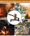 Wall Mount Firewood Splitter For Indoor And Outdoor Use, Easy Kindling Maker For Soft Wood, Campouts And Home Or Backyard Prep