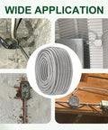 Hella Durable 10 Ft 8/3 MC Cable With Aluminum Armor And Green Insulated Ground, 8 AWG Pure Copper Stranded Conductors, Real THHN THWN 2, 600V 90C Indoor Outdoor Rated UL Listed Electrical Wire in various installation settings.