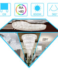 G9 LED Light Bulb Bi Pin Base 6000K Daylight, 4W Low Power Yet Bright 360 Degree Beam, 400 Lumens shown in chandelier use