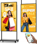 65 Inch Digital Signage Display For Shop Window Featuring 3000 Nits Hella Bright Sunlight Readable Lcd Monitor with sale promotions.