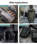 Kickass Chicago Screws For Gun Holsters And Kydex Fittings With Rubber Washers Tough As Nails 1/4 Inch Fastener Kit for leather holsters, knife sheaths, tactical gear.