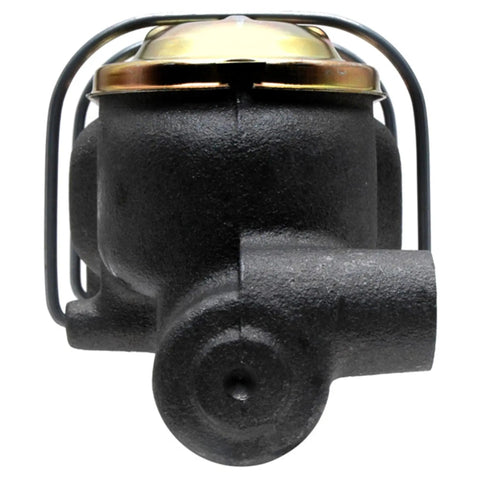 Front view of Gold Brake Master Cylinder Assembly With Pressure Tested SAE J1153 J1154 Performance Cast Iron And Aluminum