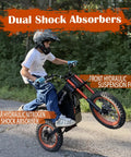 Electric Dirt Bike For Teens And Adults With 3000W Peak Mid Drive Motor 200NM Torque 37 MPH Top Speed on rear wheel