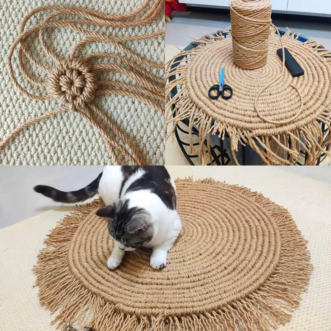Heavy Duty 5mm Jute Twine 328 Feet Braided Rope For DIY Artwork And Home Decor Bundling Gardening Use Built Tough And Durable String You Can Cut To Any Length shown in crafting and decor applications.
