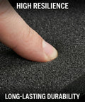 Close-up of finger pressing textured material from Chevrolet Impala Taillight Gasket Seals Set for leak-resistant sealing.
