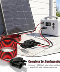 Solar Cable Entry Gland With 10ft 10AWG Extension Cable And MC-4 Connectors, IP68 Weatherproof Roof Pass Through Housing for DIY