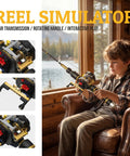 Child using Fishing Rod Building Block Set 589 Plus Pieces Compatible With LEGO STEM Building Toys in a cabin.