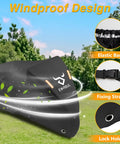 Beefy 420D Tricycle Cover For 29 Inch Adult Three Wheeled Bikes, 75L 30W 44H Outdoor Weatherproof Storage, Waterproof Electric Trike Shelter For Most 3 Wheeled Bicycles with elastic band and fixing strap