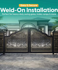 Heavy Duty Weld On Hinges For Metal Gates And Trailers With 5 Inch Barrel And Steel Construction 550 Pound Load Capacity Ball Bearing