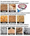 Built Tough Heavy Duty Screw Conveyor Portable Grain Suction Pump With 1500W 2500W Motor for feed flour corn wheat rice