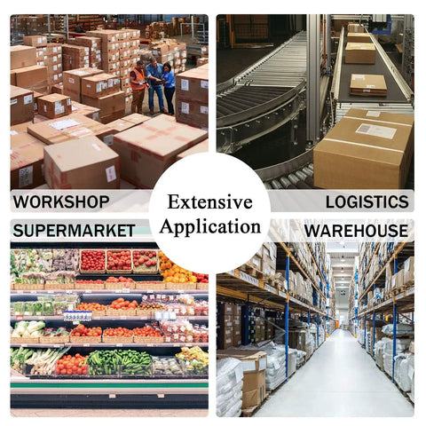 Heavy Duty Digital Floor Scale Built Like A Tank For Warehouse Shipping And Postal Operations; various scaling environments including supermarket and warehouse.
