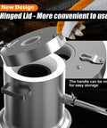 6Kg Hinged Flip Top Propane Melting Furnace For Aluminum Copper Silver Gold Alloys High Temp Foundry Kiln Reaches 2500F durable