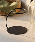 Heavy Duty Coffee Filter Holder Funnel Stand With Slick Black Iron Base For Hands Free Drip Pour Over Brewing. Compact and stylish design.