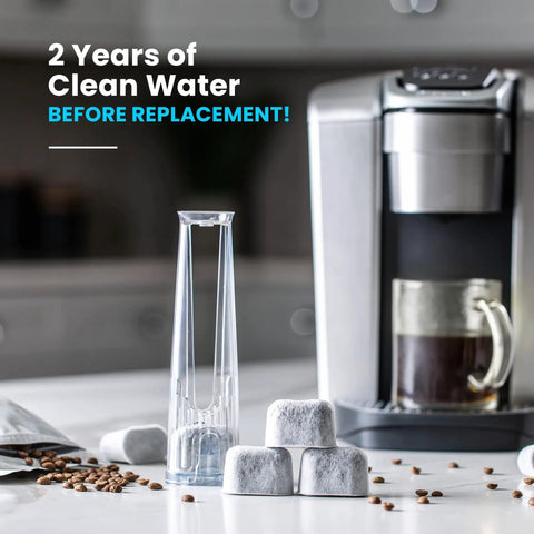 12 Pack Universal Replacement Filters For Coffee Machines Using K Cups, Fits Most 2.0 And Older Brews, Easy Install, Compatible With K Cafe, K Classic, K Elite, K Supreme, And More, Keeps Your Brew Fresh And Flavorful
