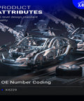 Automated assembly line for stainless steel car parts showcasing OE-level design and quality standards, labeled X4229.
