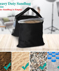 4 Pack Sandbags For Lighting Stands And Photo Gear Heavy Duty Backdrop Tripod Canopy Umbrella Base And Outdoor Setup With Clips And Empty Bags Great For Photo Video Shoot, empty sandbags with filling options