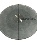 Heavy Duty Tempered Glass Lazy Susan Turntable For Dining Table With 360 Degree Rotation Hygienic Easy Clean Surface Heat Resistant Aluminum Base