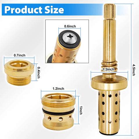 Temptrol Shower Valve Rebuild Kit With Cartridge TA 10 Seats TA 4 And Seat Removal Tools T 35 A B dimensions