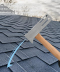 Pro Grade Magnetic Roofing Hammer With Solid Hardwood Handle And Round Striking Surface Magnet For Badass Quick Nailing Shingle Jobs Without Breaking A Sweat All Day on roofing shingles.