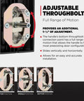 Prague Front Door Lock Handle And Deadbolt Set adjustable throughbolt for custom door alignment and easy DIY installation