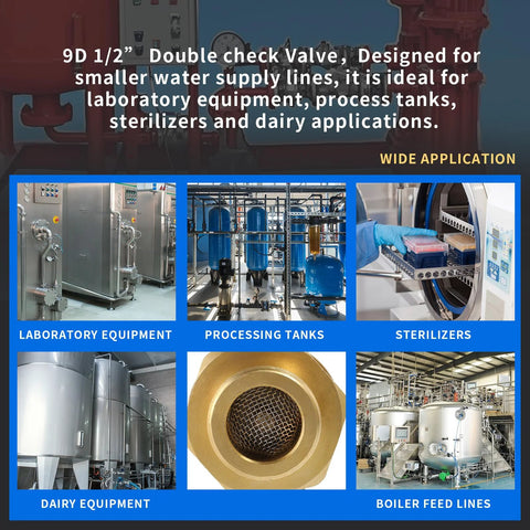 Industrial processing equipment collage: lab equipment, processing tanks, sterilizers, dairy equipment.