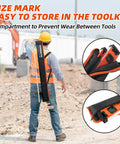 Heavy Duty 12 20 40 Inch Spirit Level Set Featuring A Magnetic Torpedo Pro Grade Aluminum Build demonstrating easy storage in toolkit.