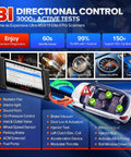 MaxiCOM MK808BT Pro Bidirectional Diagnostic Tool with 2026 Upgrade displaying active tests and coverage features.