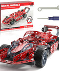 Hands On Model Car Building Kit For Kids 8 To 12 With 287 Metal Parts Nuts Bolts And Tools STEM Vehicle Assembly Toy For Boys And Girls