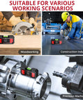Heavy Duty Digital Angle Finder With Dual Axis Level And Quick Slope Checks Featuring Clear Led Screen And Built Tough Construction For No Fuss Contractor Projects Daily in woodworking, construction, and precision machinery.