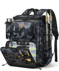 All Day Angler Fishing Backpack With Four Tackle Boxes And Rod Holders, water resistant, with knife and gripper storage