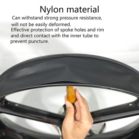 Two Pack 26 Inch Rim Strips 65mm Wide 0.6mm Thick Fat Tire Liner Nylon Inner Tube Cushion Protector Anti Puncture For Bikes