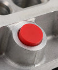 Top Tier Silicone Bottle Stoppers Assortment Kit With 250 High Temp Tapered Plugs For Powder Coating Painting Anodizing And Plating Jobs Ensures No Paint Mist Enters Holes Makes Site Organization A Breeze For Pros Who Need Durable Multi Color Caps. red silicone plug sealing machined metal hole