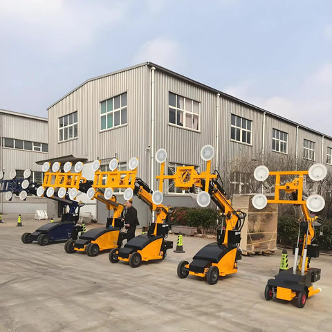 Heavy Duty Glass Panel Lifter With Rock Solid Vacuum Suction For Architectural Install And Window Mounting Work That Demands No Sweat Pro Grade Gear displayed outdoors.